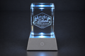 3D Crystal Logo Award | Custom Engraved Corporate Gift with LED Base